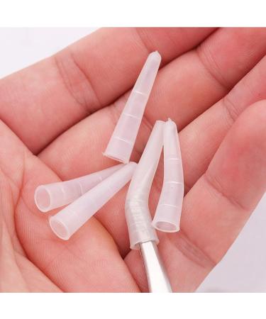EORTA 50 Pcs Silicone Tweezer Tip Covers | Portable Safety Sheath for Eyelash Tweezer, Scissor & Shear | Transparent - Buy Online on SooperMarket.com