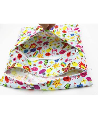 Baby Diaper Bag Wet Dry Bag Baby Nappy Organizer Bag Waterproof Zipper Bag Washable Reusable Baby Cloth Wet Bag (Color 3 L) Color 3 L - Buy Online on SooperMarket.com