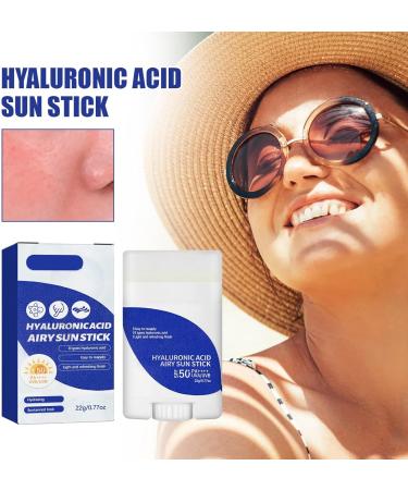 Hyaluronic Acid Watery Sun Stick Sun Sunscreen Korean Face Sunscreen SPF50+ PA++++ Face Moisturiser Hyaluronic Acid Sunscreen Face Sun Cream Anti Aging Sunscreen Daily Sunscreen With No White Cast - Buy Online on SooperMarket.com