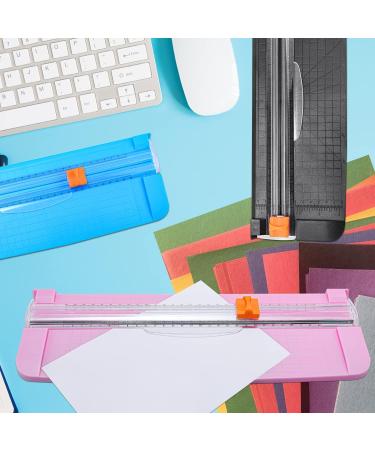 Portable Paper Cutter Guillotine Paper Trimmer Scrapbooking with Security Safeguard for Standard Cutting of A2 A3 A4 A5 Paper  Photos or Labels - Pink - Buy Online on SooperMarket.com