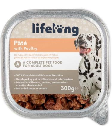 Amazon Brand - Lifelong Dog Food Pat with Poultry 300g Pack of 10 - Buy Online on SooperMarket.com
