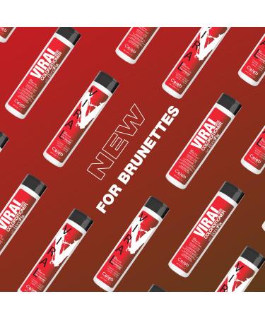 Red Hair Color Depositing Shampoo | Vegan Semi-Permanent Colorwash for Brunettes | Celeb Luxury Red Viral + Bond Rebuilder - Buy Online on SooperMarket.com