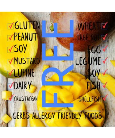 GERBS Dried Mango Cubes 2 LBS - Sweet & Allergy-Free | Vitamin B Boost | Gluten & Peanut Free - Buy Online on SooperMarket.com