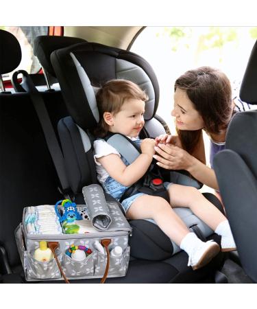 Moteph Extra Large Diaper Caddy & Toy Organizer with Zip-Top Cover - Waterproof Wet/Dry Bag Included | Perfect for Baby Shower - Buy Online on SooperMarket.com