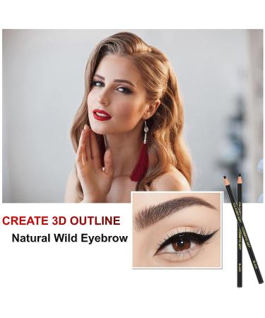 Waterproof Microblading Eyebrow Pen - Long-Lasting Dark Brown Peel-off Brow Pencil - Buy Online on SooperMarket.com