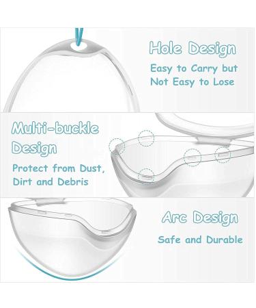 Buy 5 Transparent Pacifier Boxes with Cord - Portable & Dustproof Storage for Babies - Buy Online on SooperMarket.com