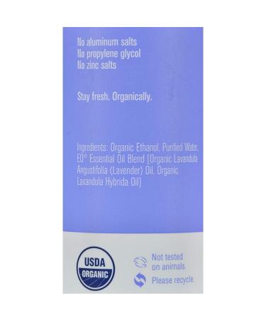 EO Organic Deodorant Spray - Lavender 4 oz | French Lavender Scent - 4 Fl Oz (1 Pack) - Buy Online on SooperMarket.com