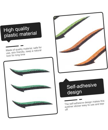 WOONEKY 18 Pairs Anti Sweat Eyeliner Stickers Adhesive Eye Line Sticker Eyeliner Decal Men Eyeliner Sticker - Buy Online on SooperMarket.com