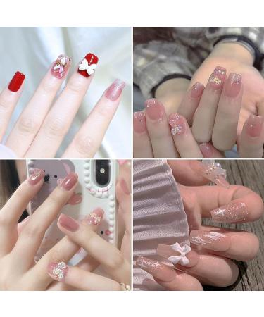 500PCS 3D Nail Charms - Butterfly, Bowknot, Flower, Heart, Pearls, Bear - Resin Nail Rhinestones for Nail Art Decoration & DIY Crafts - Buy Online on SooperMarket.com