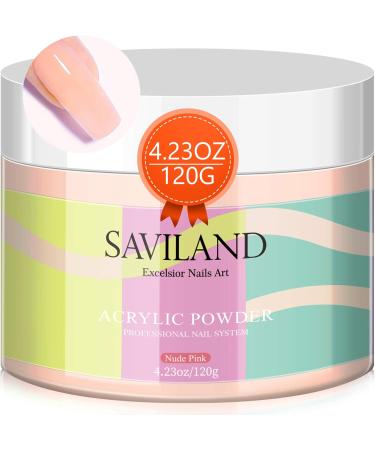 Saviland 120g Nudes Acrylic Powder - Professional Salon Quality for Nail Extension | 4.23oz Acrylic Nail Powder for French Nails - No Lamp Needed - Buy Online on SooperMarket.com