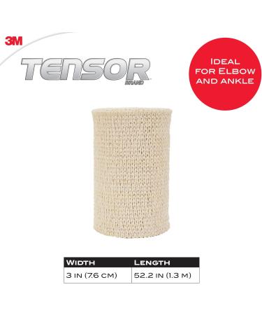 Tensor Elastic Bandage Wrap 3-Inch Beige with Clips 3 in - Buy Online on SooperMarket.com