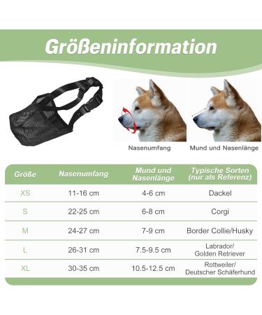 Professional Dog Muzzle - Breathable Adjustable Network for Medium & Large Dogs | Prevent Biting Chewing & Barking - Buy Online on SooperMarket.com