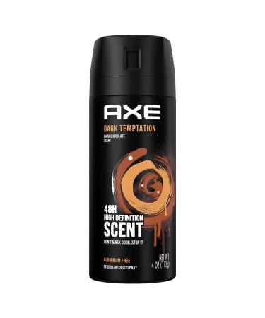 AXE Body Spray Deodorant Dark Temptation for Long Lasting Odor Protection Deodorant for Men Formulated Without Aluminum 4.0 oz
