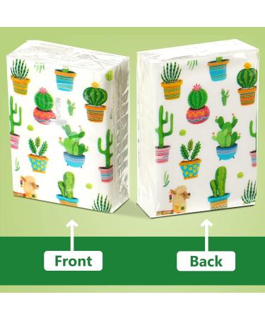 100 Pcs Succulent Cactus Pocket Tissues - Cute Travel Size for Wedding Favors - Buy Online on SooperMarket.com