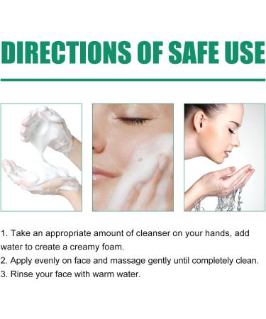 Pure Botanical Foaming Cleanser - Natural Tea Tree Extracts Centella Asiatica Extracts Soothing & Moisturising Exfoliator to Remove Pores & Blackheads (100ml) (1 piece) - Buy Online on SooperMarket.com