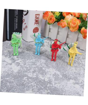 Vaguelly 90 STK Parachute Toys Set - Outdoor Fun for Kids | Mini-Soldier Parachute Playset | International Shipping Available - Buy Online on SooperMarket.com