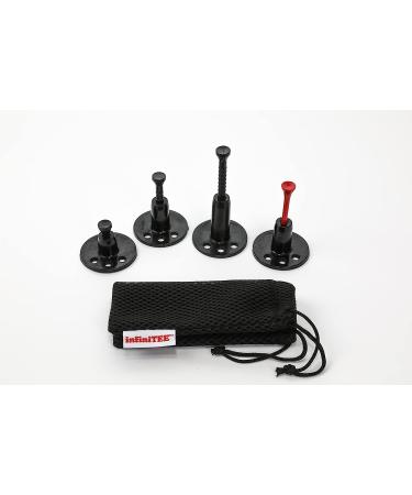 2022 infiniTEE Height Adjustable Golf Tee Set - Includes 3 Tees, Tee Holder, and Storage Bag - Buy Online on SooperMarket.com