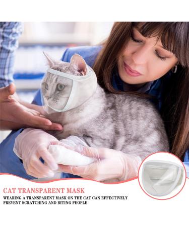 Buy Badaren Cat Muzzle - Breathable Adjustable Mask for Cat Care | Top Quality Mouth Cover with Mesh & PVC Protection (Medium) - Buy Online on SooperMarket.com