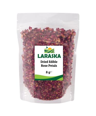 Dried Edible Rose Petals 8g - Premium Quality Dried Rose Petals for Tea Baking Gift Crafting Wedding