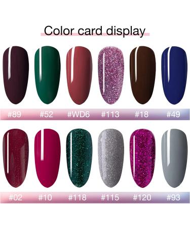 28g Dark Pink Glitter Dipping Powder for Salon Nails - No Lamp Cure, Gel-Like Finish - HJ-ND064B-No.113 - Buy Online on SooperMarket.com