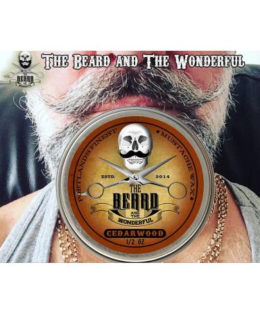 Cedarwood Beard Balm & Mustache Wax Styling Set - 30ml Balm & 15ml Wax - The Beard and The Wonderful - Buy Online on SooperMarket.com