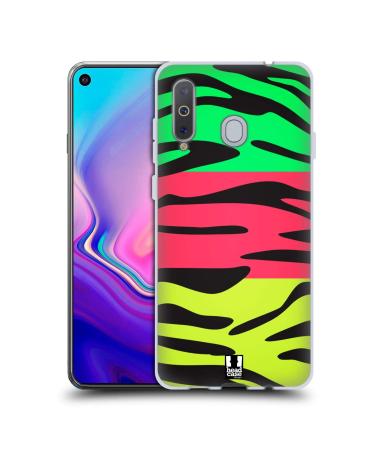 Head Case Designs Zebram pattern Nail Art Soft Gel Handy Shell Capacitis Compatible with Samsung Galaxy A8S (2018) Samsung Galaxy A8S (2018) Zebram pattern