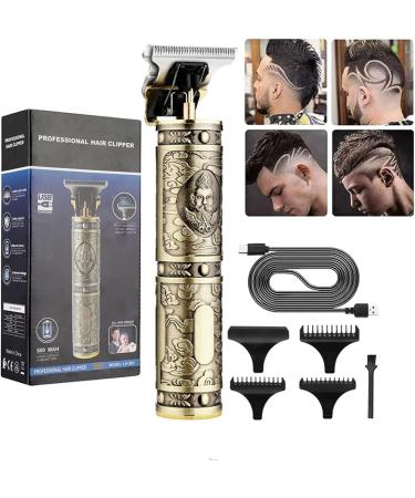 Men's Retro Oil Hair Hair Salon Carved Electric Home USB Charging Hair Scissors Hair for Men Cordless - Buy Online on SooperMarket.com