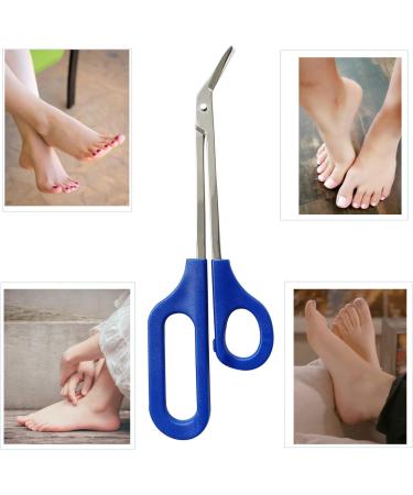 Long Handled Toe Nail Clipper & Scissor Set - Extra Long, Sharp Cutters for Fingernail & Toenail - Chiropody Podiatry Tools - Buy Online on SooperMarket.com