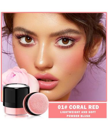 Natural Soft Shimmer Cream Blush Stick for Cheeks - Coral Red - Buy Online on SooperMarket.com