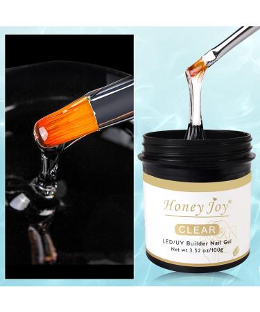 Honey Joy Clear Builder Nail Gel 100g/3.5oz | Sculpting & Nail Extensions Gel | LED/UV Builder Gel for Nail Art | HJ-GEL005-Clear - Buy Online on SooperMarket.com