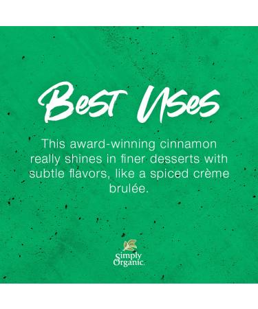 Simply Organic Ceylon Cinnamon 2.08 oz - Pure & Aromatic Spice - Buy Online on SooperMarket.com