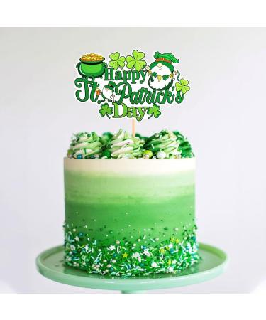 Cyodoos 1Pc Happy St. Patrick's Day Cake Topper Shamrock Cake Pick for St.Patricks Baby Shower Party Supplies Birthday Decorations Cy-24-sp-001 - Buy Online on SooperMarket.com