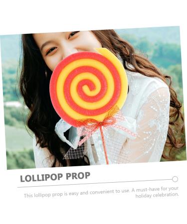 CHILDWEET 2pcs Lollipop Model Giant Fake Lollipops Christmas Lollipop Decorations Large Lollipop Ornaments Faux Lollipop Decor Birthday Lollipops Big Lollipop Prop Toy Studio Photo Plastic - Buy Online on SooperMarket.com