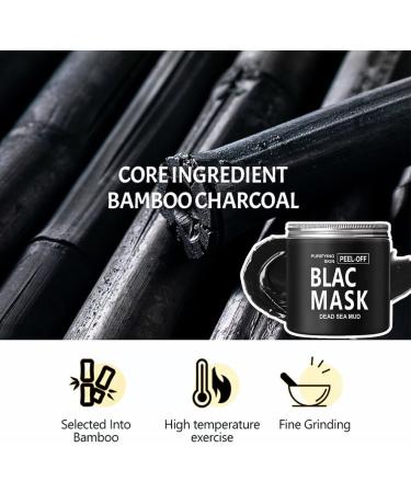 Peel Off Face Masks Blackhead Remover Mask Bamboo Charcoal Face Masks Skincare Peel Off Dead Sea Face Mask for Dirt Acne Pores Shrinking Deep Cleansing Purifying Skin - Buy Online on SooperMarket.com