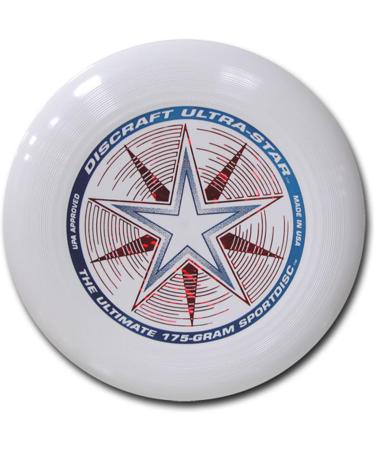 Discraft Ultra-Star 175g Ultimate Frisbee Sport Disc (6 Pack) - White - Buy Online on SooperMarket.com