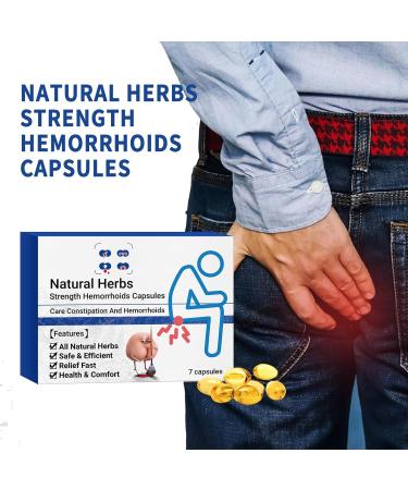 Qosneoun Heca Natural Herbal Strength Hemorrhoid Capsules Natural Hemorrhoid Relief Capsules Hemorrhoid Treatment Hemorrhoid Suppository (3) - Buy Online on SooperMarket.com