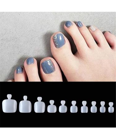 100 Pieces Acrylic Full Cover Toenail Tips - Wrong Toenail Solutions for Perfect Pedicures | International Shipping - Buy Online on SooperMarket.com