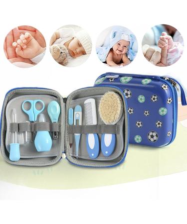 RoseFlower Baby Healthcare and Grooming Kit - 9 in 1 Newborn Essentials Nursery Care Set for Infant Toddlers - Nail Clipper, Nose Cleaner, Toothbrush, Nasal Aspirator - Boys Girls Kids - Buy Online on SooperMarket.com