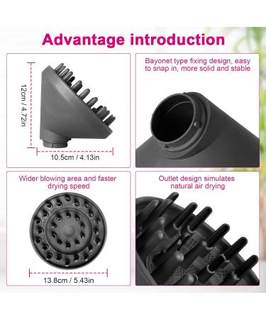 Fixbetter Upgraded Diffuser Nozzle for Dyson Airwrap - Convert Styler to Hair Dryer | Compatible with HS05 HS03 HS01 - Buy Online on SooperMarket.com