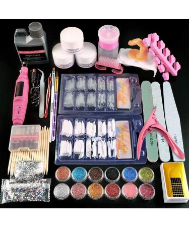 Enkomy Acrylic Nail Set - DIY Nail Art Full Kit for Women | Starter Set for Perfect Nails - Buy Online on SooperMarket.com