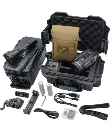 SiOnyx Full-Color Digital Night Vision Aurora Black Monocular Backcountry Adventure Kit - Includes Aurora Black Infrared Night Vision Camera, IR Illuminator & Marsupial Aurora Pouch Aurora Black Backcountry