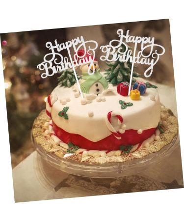 Warmhm Cupcake Toppers Birthday 20pcs Birthday Cake Insert Paper Bath Products Glitter Baby Cake Topper Birthday - Buy Online on SooperMarket.com