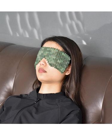 Pure Handmade Natural Rose Quartz & Green Aventurine Jade Eye Mask | Healing Stone Skin Care Tool - Buy Online on SooperMarket.com