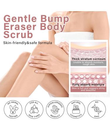 Natural Exfoliating Body Scrub for Keratosis Pilaris - Skin-Friendly Treatment for Strawberry Legs - Best Body Scrub for Women - Buy Online on SooperMarket.com