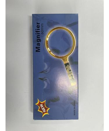 Magnifying Glass 10X Handheld Magnifying Glasses Reading Magnifier 60mm Real Lens Glass Magnifying for Seniors Reading Hobbies and Science - Buy Online on SooperMarket.com