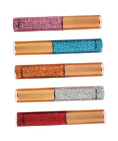 PLAFOPE 5pcs Stage Makeup Eyeshadow Eye Shadow Sticks Glitter Eyeshadow Glitter Highlight Eye Glitter Liquid