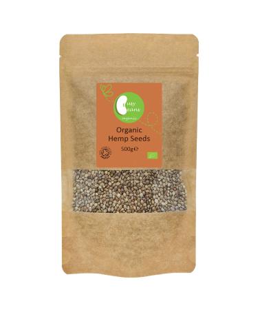Organic Whole Hemp Seeds -Certified Organic- by Busy Beans Organic (500g)