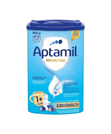 APTAMIL children's milk 1+ - for small children in growth - with important nutrients - without palm oil - 1 x 800 g - 42 portions of 130ml 800 g (1 Pack)