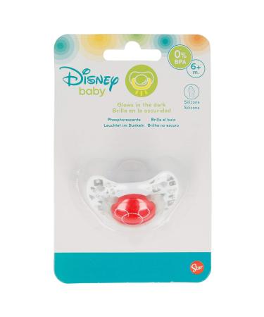 Stor Pack 1 ANATOMICAL PACIFIER WITH SILICONE TEA 6-18 M Mickey&Minnie