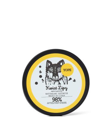 Yope Vegan Linden Blossom Body Butter Body Butter 98% natural ingredients 200ml